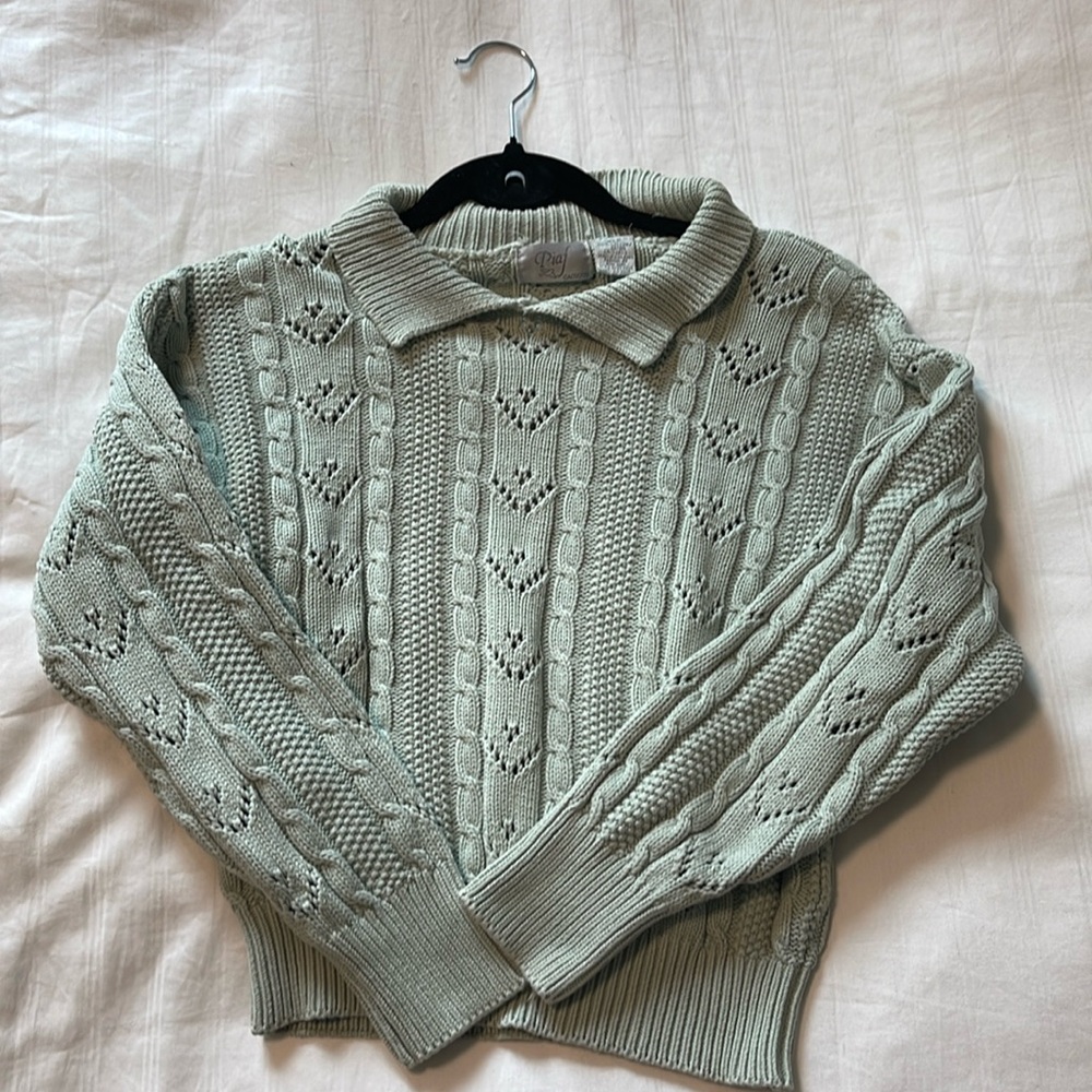 Mint knit sweater